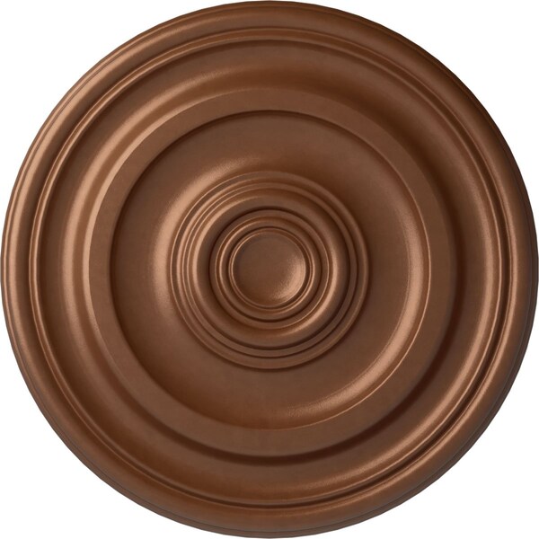 Ekena Millwork Kepler Traditional Medallion (For Canopies up to 2 5/8"), 11 7/8"OD x 1 1/4"P, Polished Copper CM12KPPOS - main